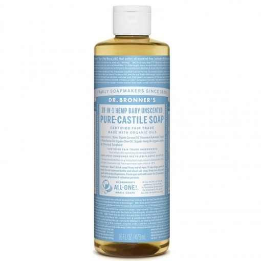 Picture of Dr. Bronner Pure-Castile Liquid Soap, Baby Unscented 473ml