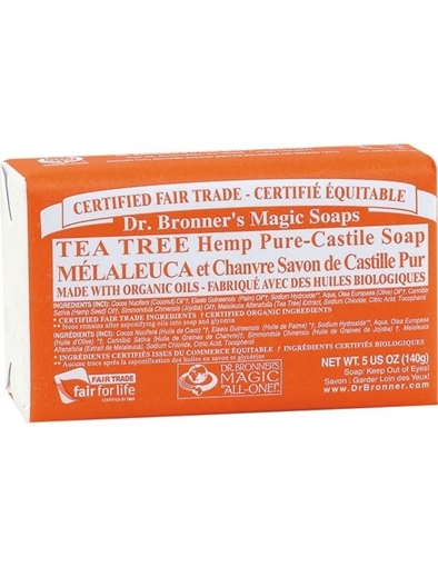 Picture of Dr. Bronner Bar Soap, Tea Tree 140g