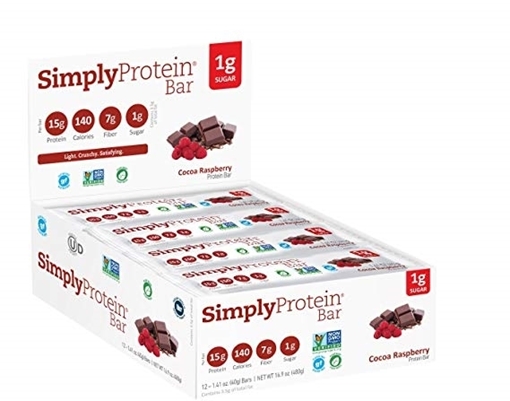 Picture of Simply Protein Protein Bar, Cocoa Raspberry 15x40g