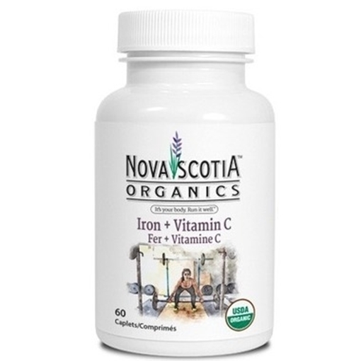 Picture of Nova Scotia Organics Iron + Vitamin C, 60 Tablets