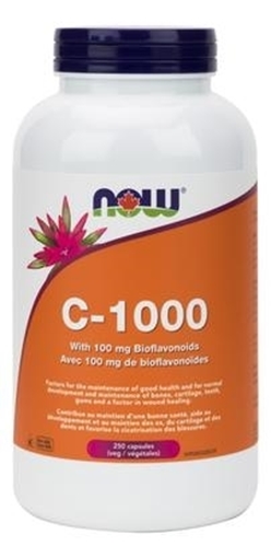 Picture of NOW Foods C-1000 with 100mg Bioflavonoids, 250 caps