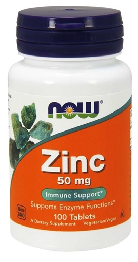 Picture of NOW Foods Zinc 50mg, 100 tabs