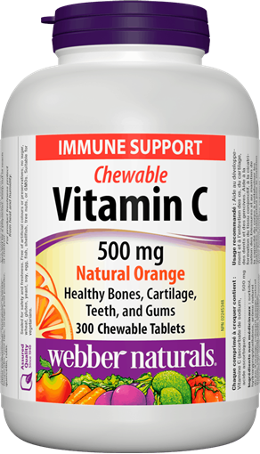 Picture of Webber Naturals Vitamin C Chewable, 500mg/300 tabs