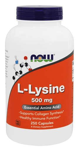 Picture of NOW Foods L-Lysine, 500mg/250 caps